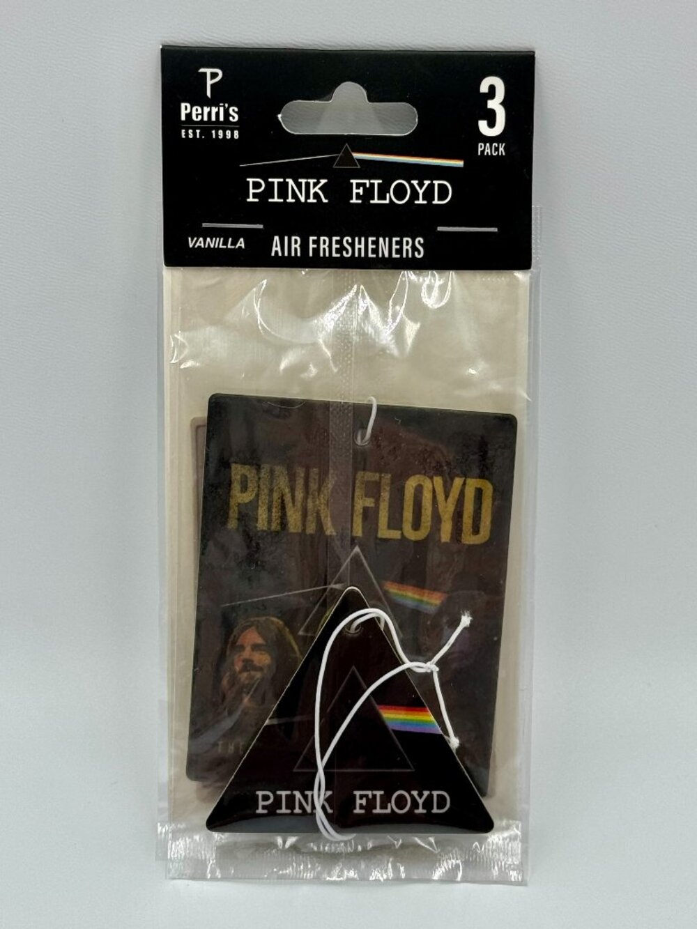 3 Pink Floyd Vanilla Scented Car Air Fresheners